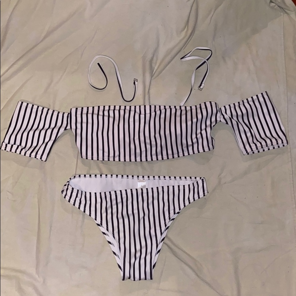 Striped bikini